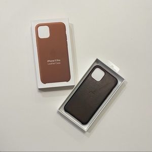 iPhone 11 Pro Leather Case - Saddle Brown